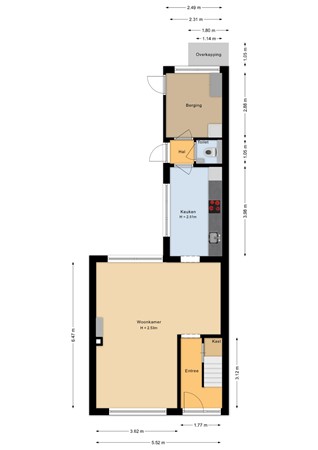 Floorplan - Paulus Potterstraat 11, 3751 VA Bunschoten-Spakenburg